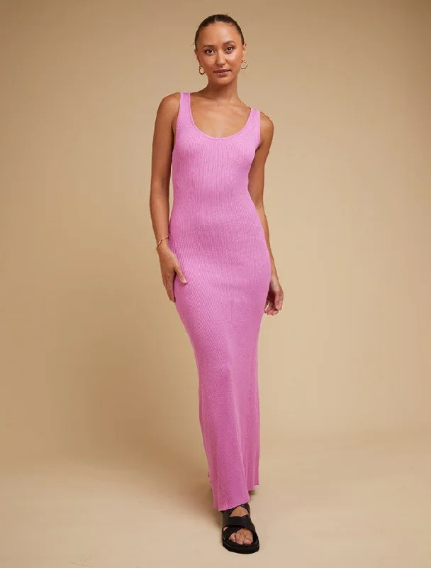 Silent Theory Freya Dress Bright Pink