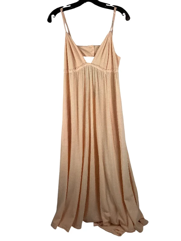 Dress Casual Maxi By Free People In Peach, Size: S