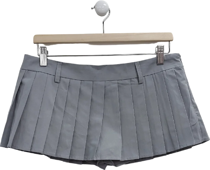 Lioness Grey Rider Mini Skirt UK S