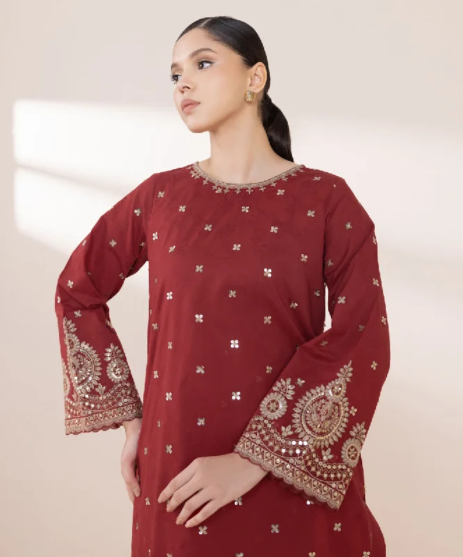 Embroidered Cotton Jacquard Shirt