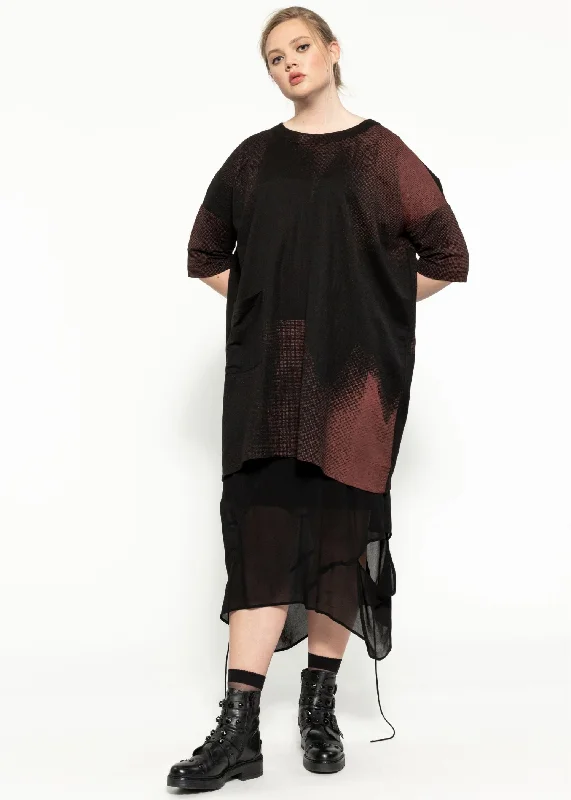 Thrive Dress - Black Garnet