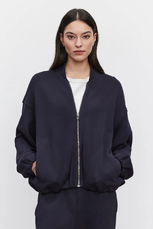 GENEVIEVE ZIP-UP SWEATSHIRT